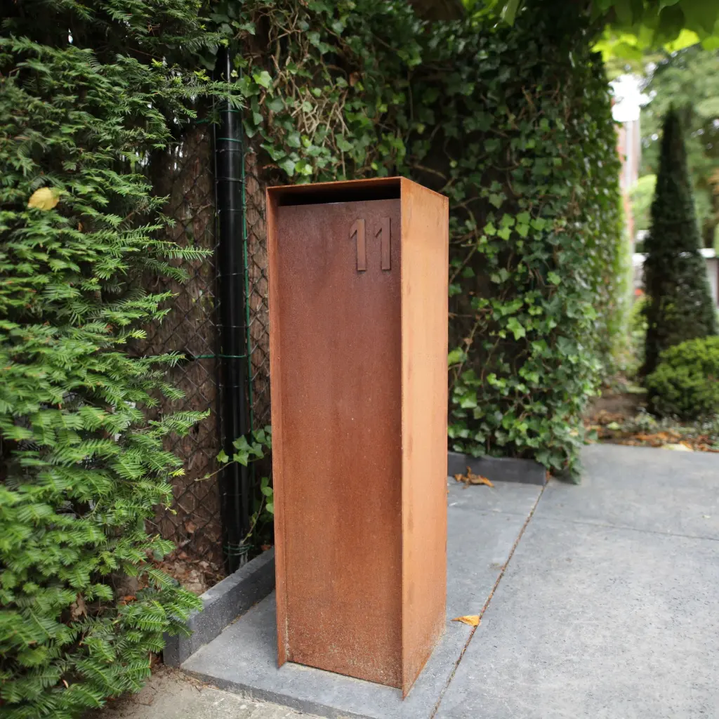 Brievenbus Straight cortenstaal 3.webp
