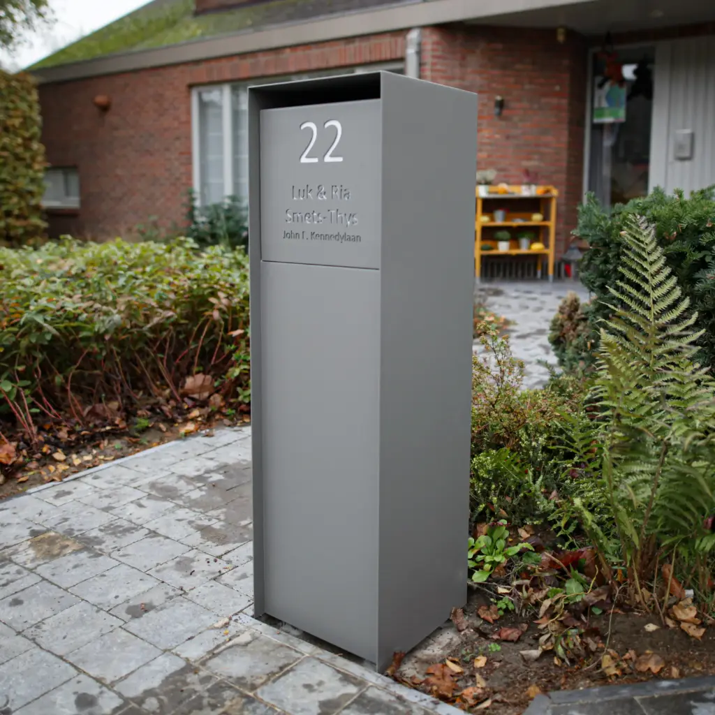 Brievenbus straight pakvak (Mat, 0, Structuur)